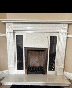 marble fireplace