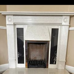 marble fireplace