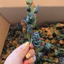 blue rustic faux flowers bundle artificial Image 3