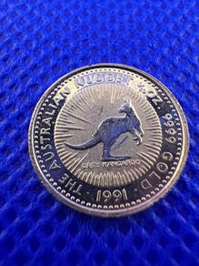 1991 Australia Kangaroo Gold coin 1/20oz