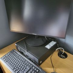 Fujitsu PC with Viewsonic monitor, Fujitsu Keyboard and Mouse