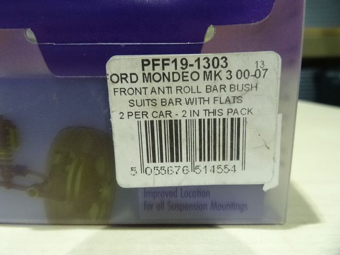 Powerflex Polyurethane Front Anti-Roll Bar Bushes for Ford Mondeo Mk. 3 00 - 07 P/N PFF19-1303