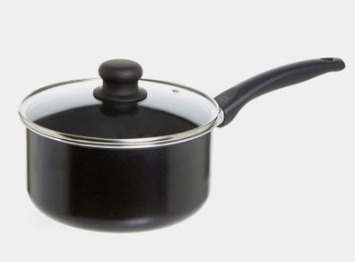 Large 20cm Aluminium Saucepan with Lid, Non-stick, Brand new