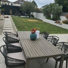 garden table and 6 chairs