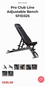 Pro Club Line Adjustable Bench SFID325