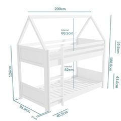 Low level kids bunk bed