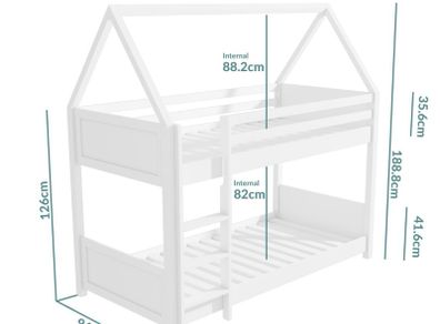 Low level kids bunk bed