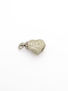 Vintage Opening 925 Silver Heart Charm