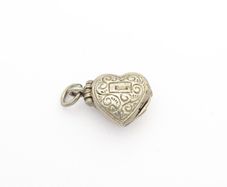 Vintage Opening 925 Silver Heart Charm