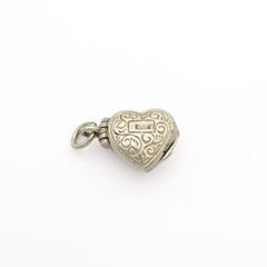 Vintage Opening 925 Silver Heart Charm