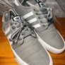 Adidas Boys Grey Canvas Athletic Trainers UK5.5 EUR38   S-B Image 2