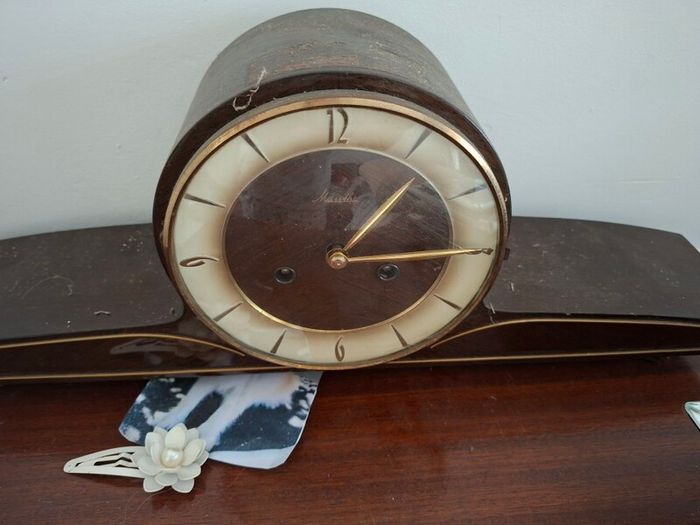 vintage clock with key