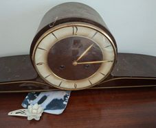 vintage clock with key