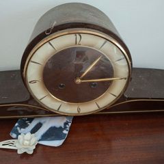 vintage clock with key
