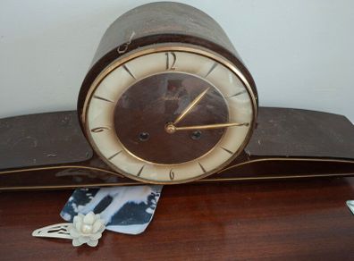 vintage clock with key
