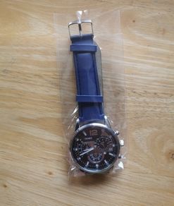 Blue Chronograph Style Watch