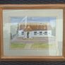 Lovely Traditional Irish thatched cottage framed & signed Watercolour Painting Image 2