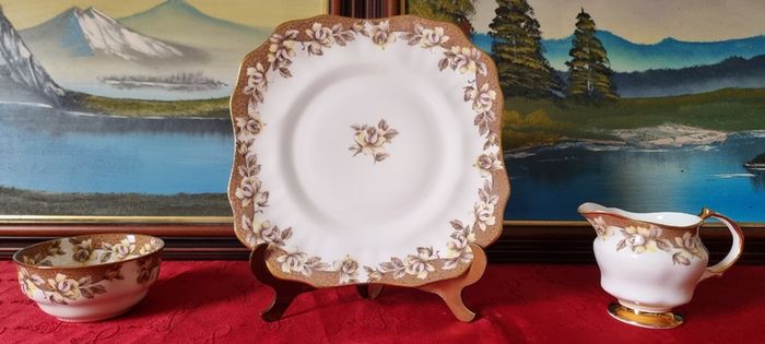 21 Piece Arklow Elegance Bone China Tea Set For 6 Person Setting Made In Ireland