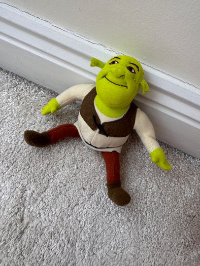 Shrek 2001 Vintage Plush Pizza Hut NOT working approx. 20 cm. Used Please see photos