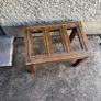 Luggage rack/ table from bray head hotel .solid oak Image 3