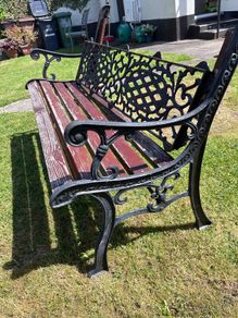 Cast iron bench ends