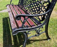 Cast iron bench ends