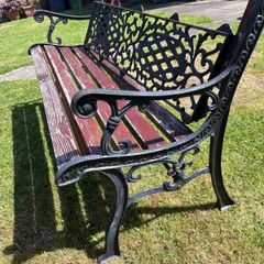 Cast iron bench ends