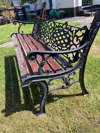 Cast iron bench ends