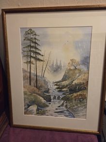 Signed Watercolour E.Spratt 95 - Framed