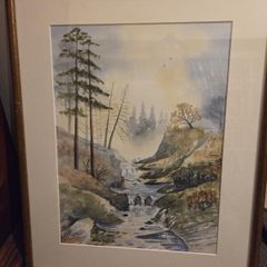 Signed Watercolour E.Spratt 95 - Framed
