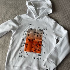 Boys Calvin Klein White Hoodie Size 10