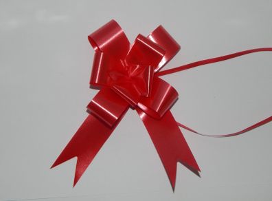 Red Pull Christmas Gift Bows X 2