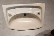 cream vintage sink basin