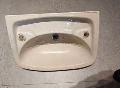 cream vintage sink basin