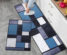 NEW SALE |  2 Pieces Non Slip Kitchen Mat Kitchen Rug Set, Washable Modern Mats and Rugs for Hallway, Dining Room and Entryway, 40x60cm + 40x120cm