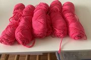 Cerise pink cotton wool 250gms
