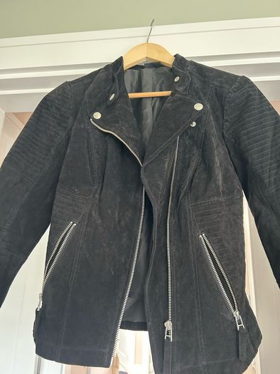 Leather suede biker jacket -  Esmara by Heidi Klum