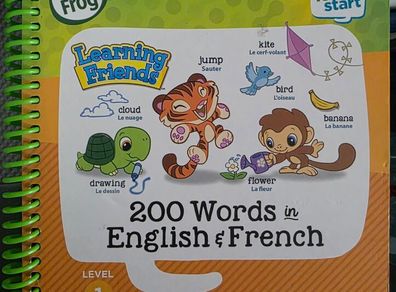 Leapstart 3d book 200 words in english and french