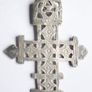 Vintage Large Coptic Cross Pendant, Replica Portland Art Museum Silver Plated (Cross length 3,5") Image 10