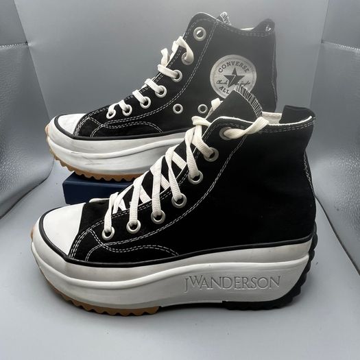 Converse Run Star Hike Platform Trainers Black JW Anderson Womens UK 5 EU 38