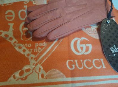 Accessory Set Leather Gloves  Large Scarf Gucci-Style