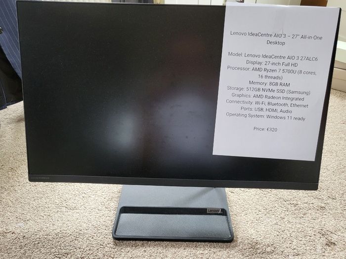 Lenovo IdeaCentre Ryzen 7 AIO 27 Desktop PC SSD Windows 11