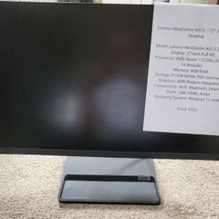Lenovo IdeaCentre Ryzen 7 AIO 27 Desktop PC SSD Windows 11