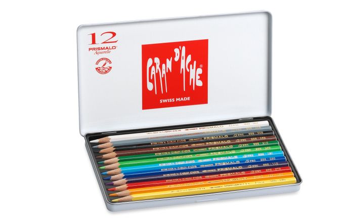 Caran dAche Prismalo Colour Pencils (12 in a Metal Box)