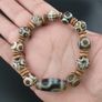 Antique Burmese Pumtek Pyu & Vintage Himalayan Treasure Vase Pattern Agate Bead Bracelet Image 9