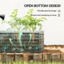 Set of Two 110 x 65cm Steel Planter Boxes Green Image 4