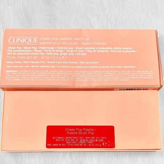 Clinique Cheek Pop Blush Palette Warm Up