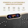 Vibration Plate Exercise Machine, Whole Body Workout Fitness Vibration Plate, Vibration Power Plate with Resistance Bands,Slim Vibration Platform for Home Training & Shaping,99 Levels Image 7