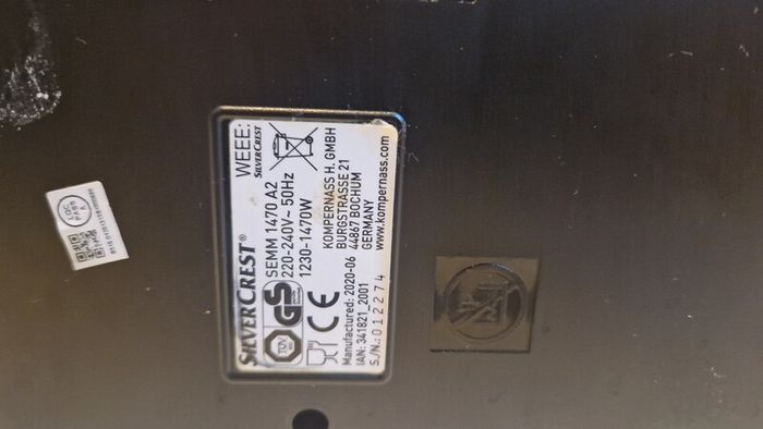 SilverCrest coffee machine