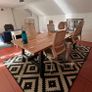Pair of Large IKEA Black & White Geometric Rugs Image 3